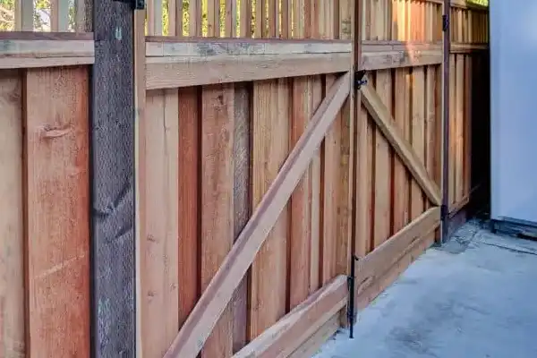 redwood fence installation
