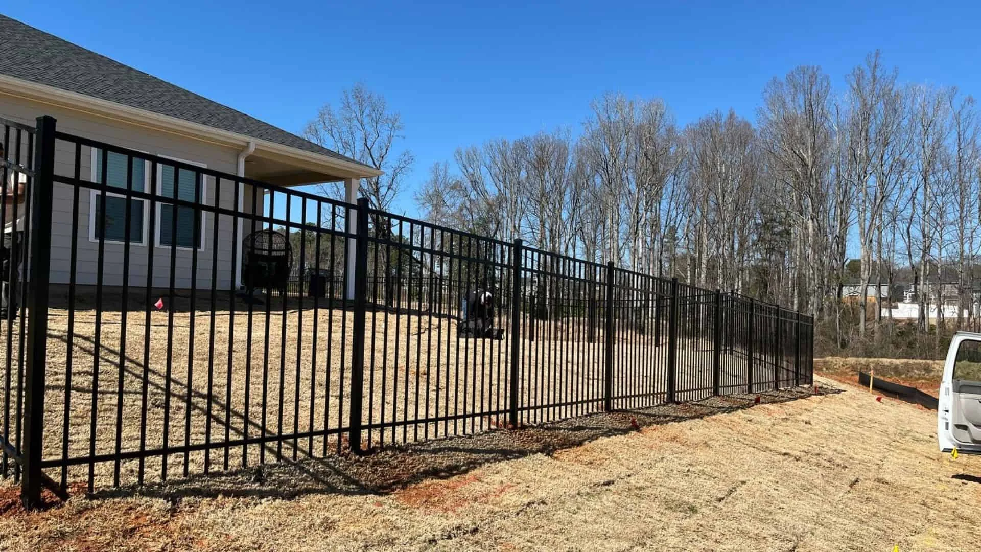 Dalton aluminum fence installation 