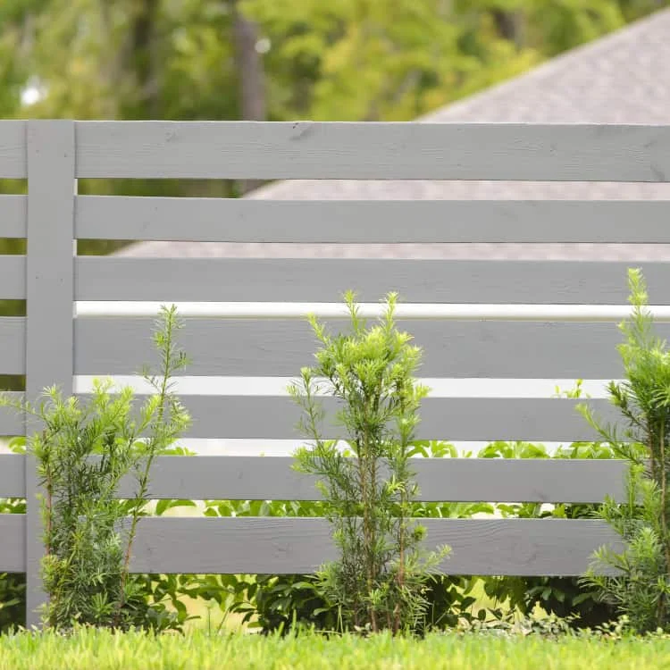 horizontal fence ideas