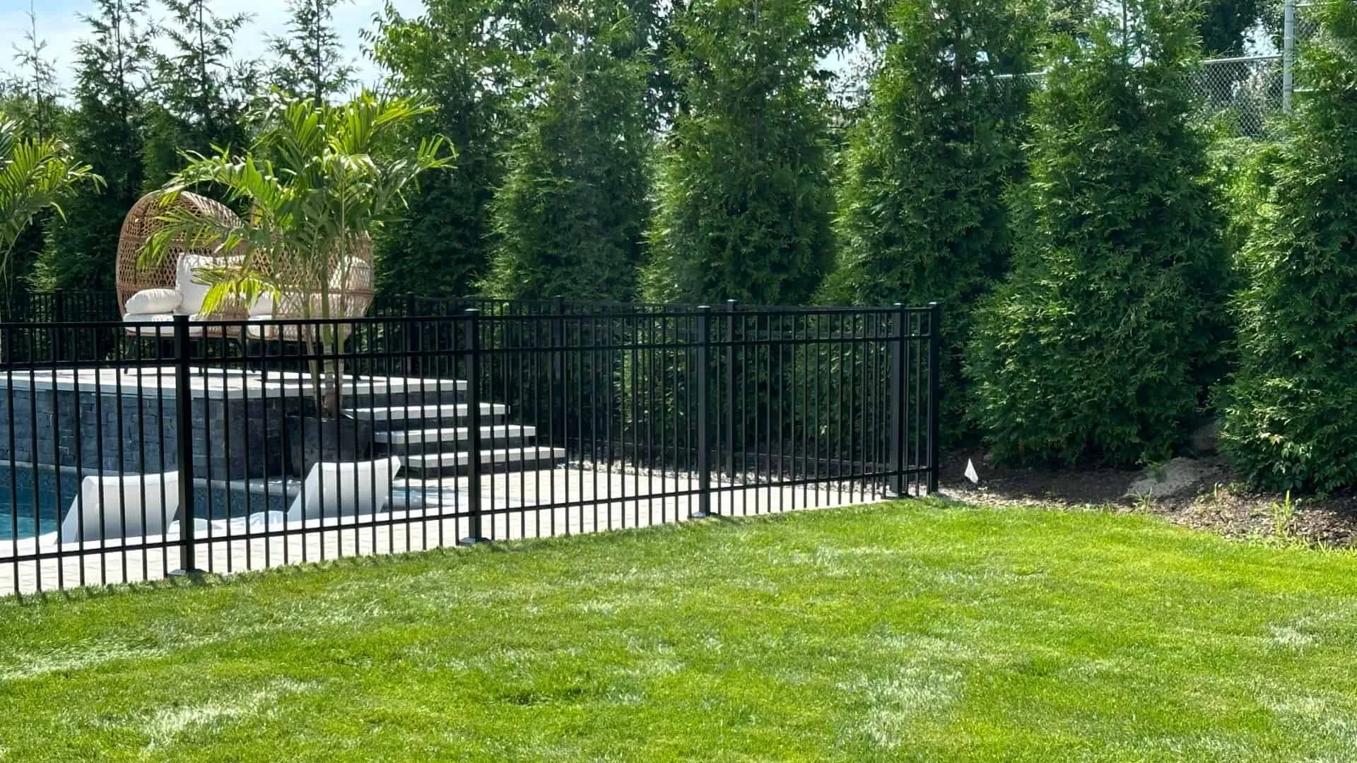 backyard pool fences