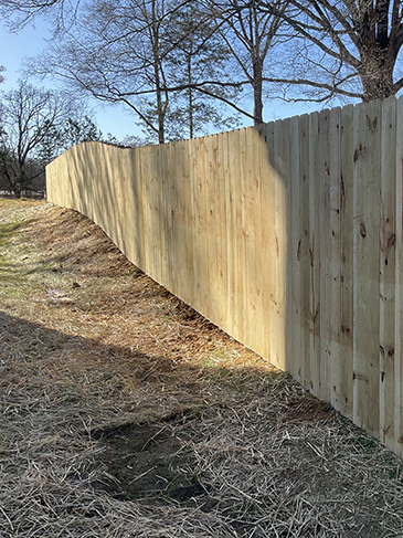 wood stockade fence Charlotte, NC 28214