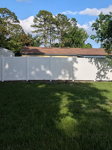 Fence Install Near Rhonda Dr. Middleburg, FL 32068 6'H White Hamilton, 2 Gates, 157.000 LF