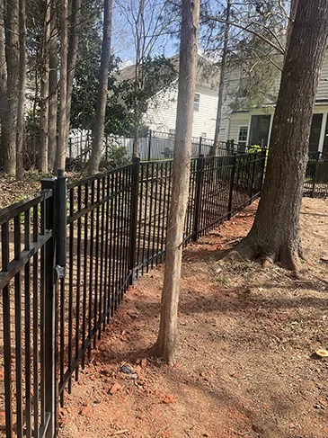 Aluminum Fence With Gate Lansford Rd Charlotte, NC 28277