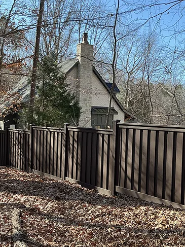 Composite Fence, Horizontal Wood Fence Oakridge Ct Weddington, NC 28104 010526