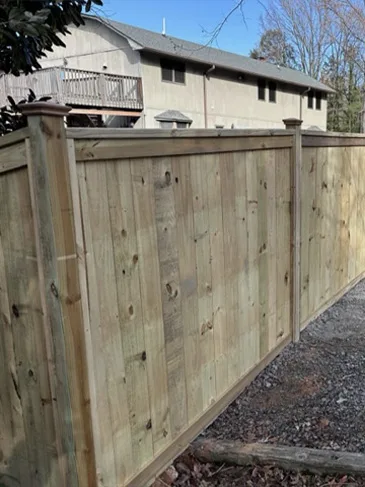 Wood Cap and Trim Fence, Chain Link Gate Lake Wylie Dc Rock Hill, SC 29732 120524
