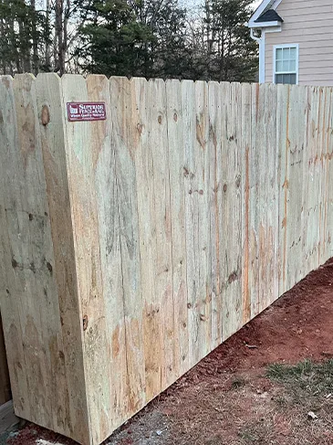 Wood Stockade Fence Milhouse Rd Mooresville, NC 28117 011226