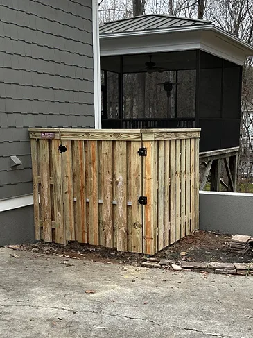 Wood Shadowbox Fence Wild Harbor Rd Mooresville, NC 28117 121225