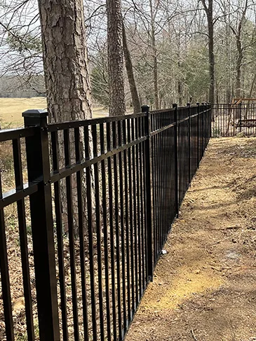 Residential Aluminum Fence Stone Bunker Dr Mint Hill, SC 28227 031225