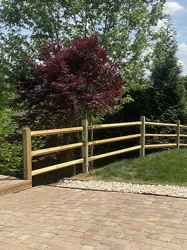 6'H Shadowbox 4'H Wood Split Rail Caprington Dr Indian Land, SC 29707 042125