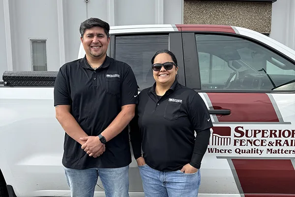Sales Consultants Warren and Jana of Superior Fence and Rail of Denver