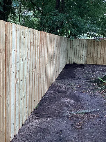 6'H Wood Stockade Fence near West 4th St. Jacksonville, FL 32209