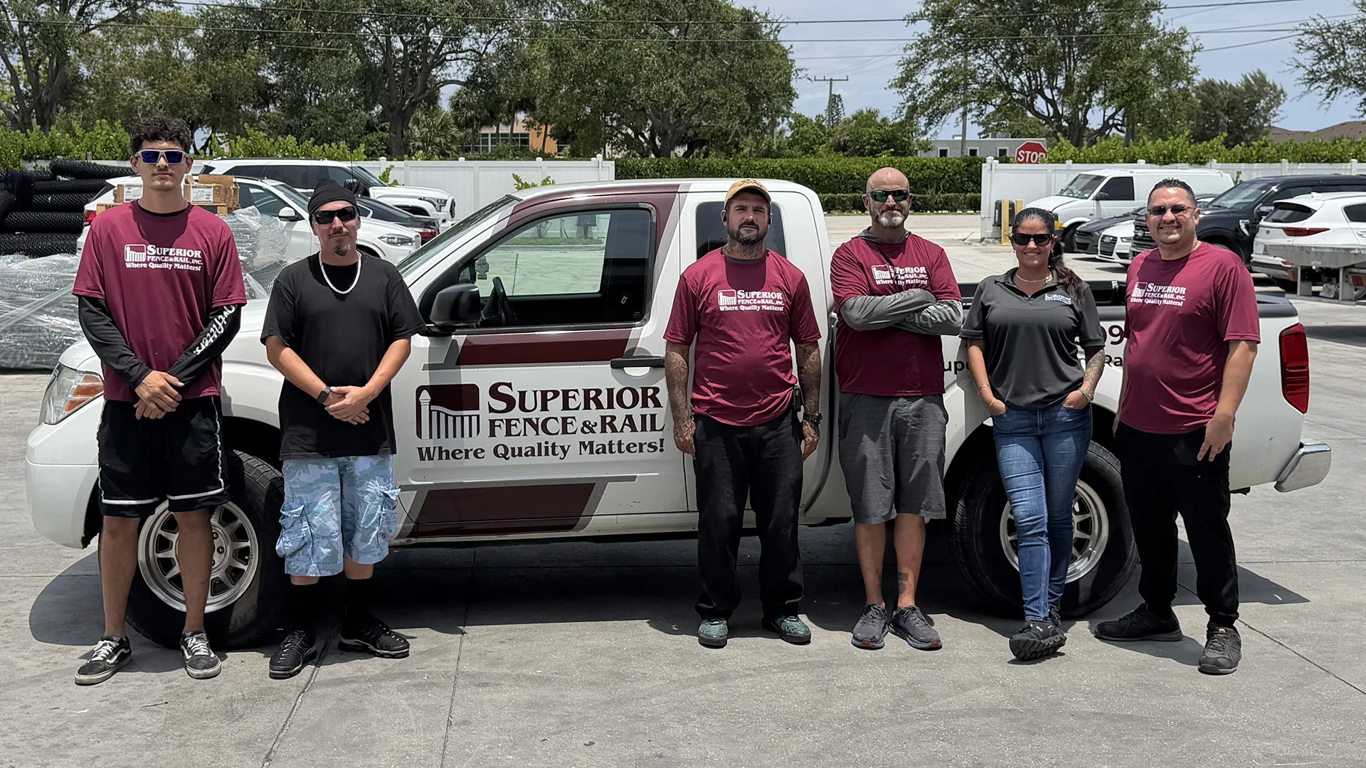 Superior Fence and Rail of Palm Beach team photo