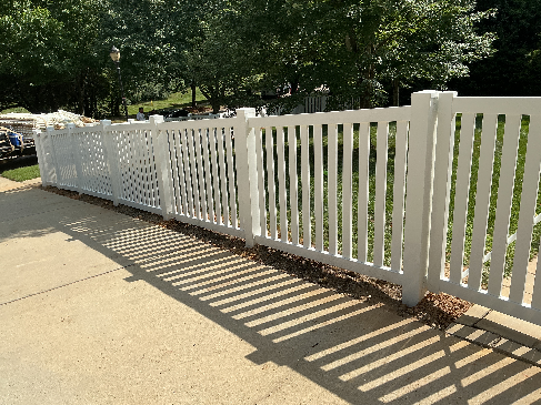 White Vinyl Picket Fence