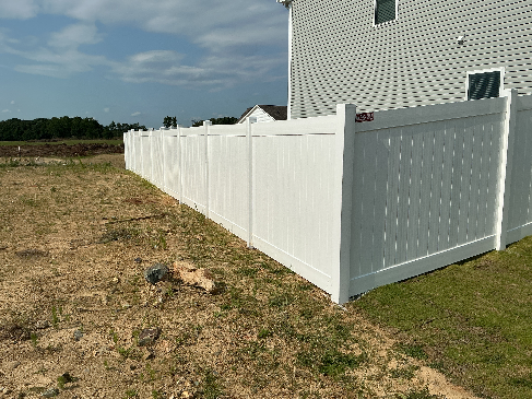 White Vinyl Fence