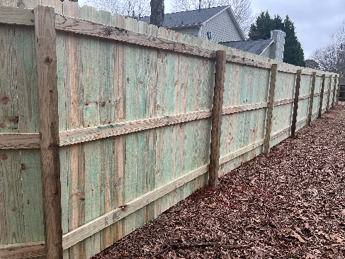 Natural Wood Fence