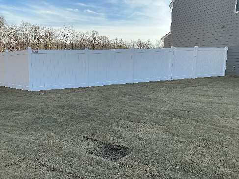 White Vinyl Fence