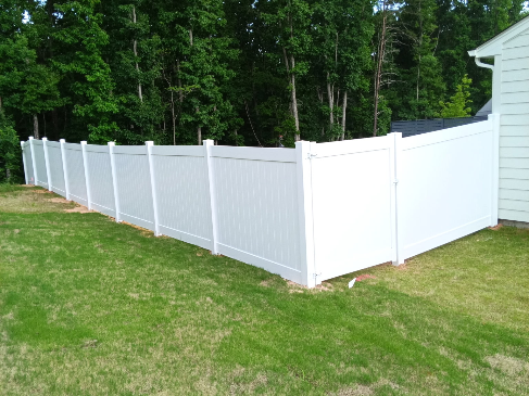 White Vinyl Fence