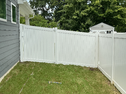 White Vinyl Fence