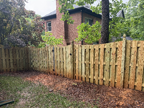 Natural Wood Fence