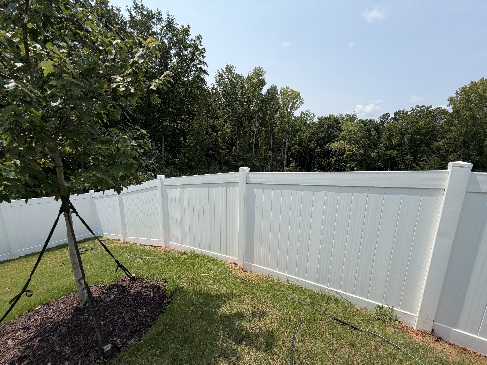 White Vinyl Fence