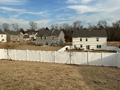 White Vinyl Fence