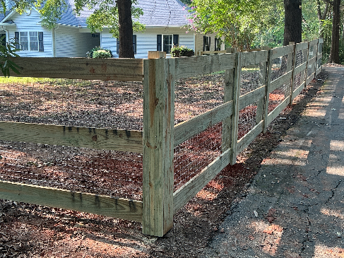 Wood Ranch Rail Fence