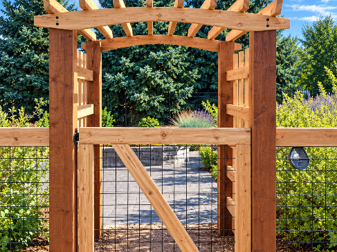 Pergola Hog Panel Fence