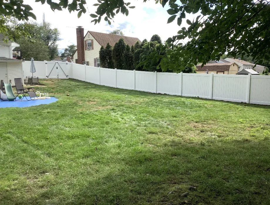 White Vinyl Fence