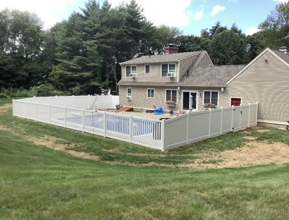 White Vinyl Fence