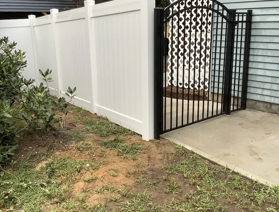 White Vinyl Fence