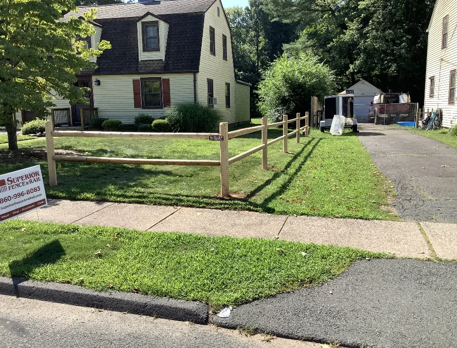 Natural Wood Fence