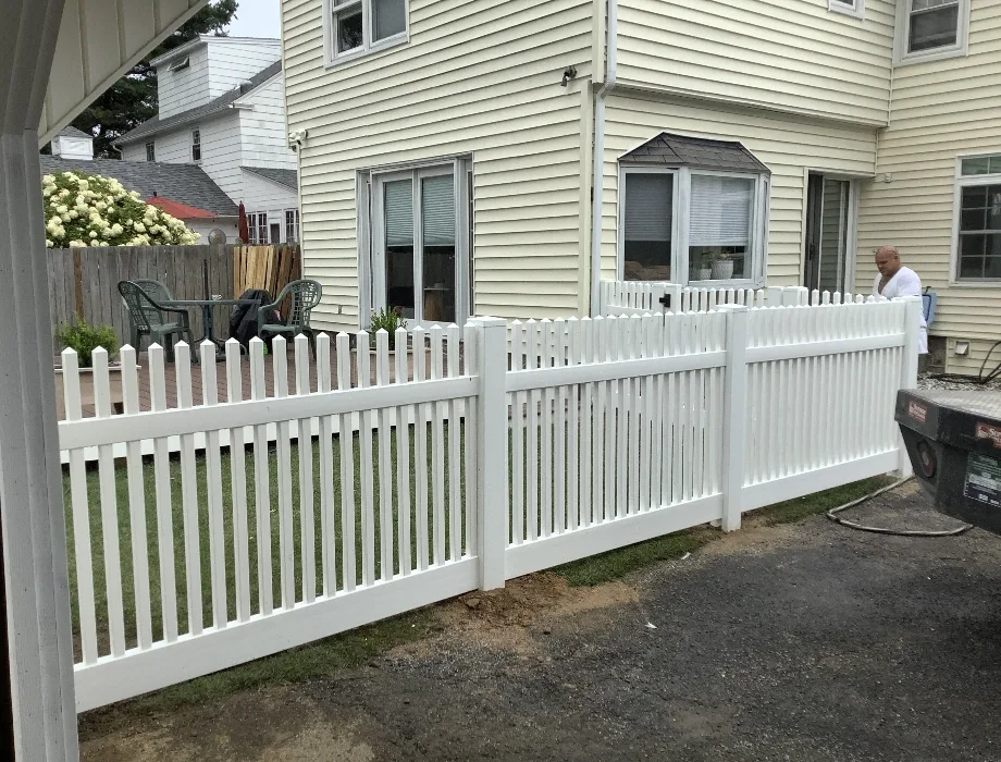 White Vinyl Fence