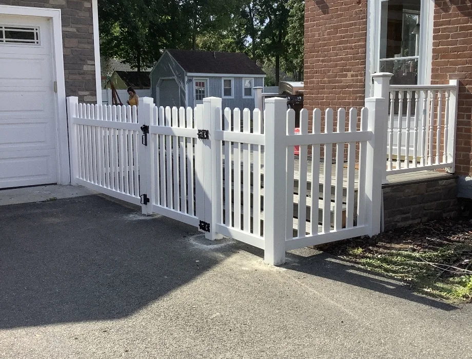 White Vinyl Fence