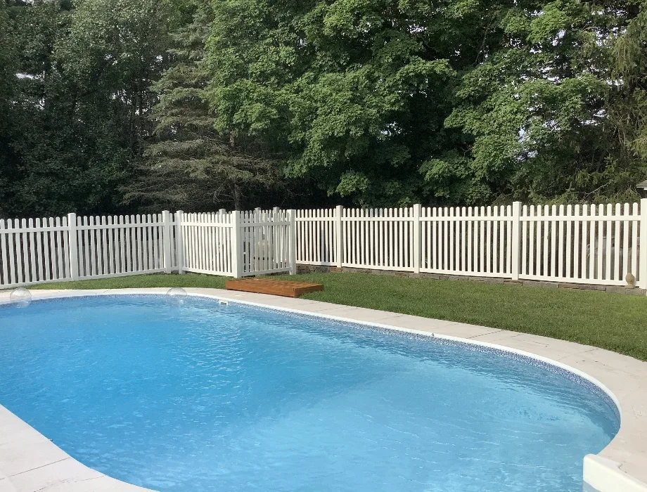 White Vinyl Fence