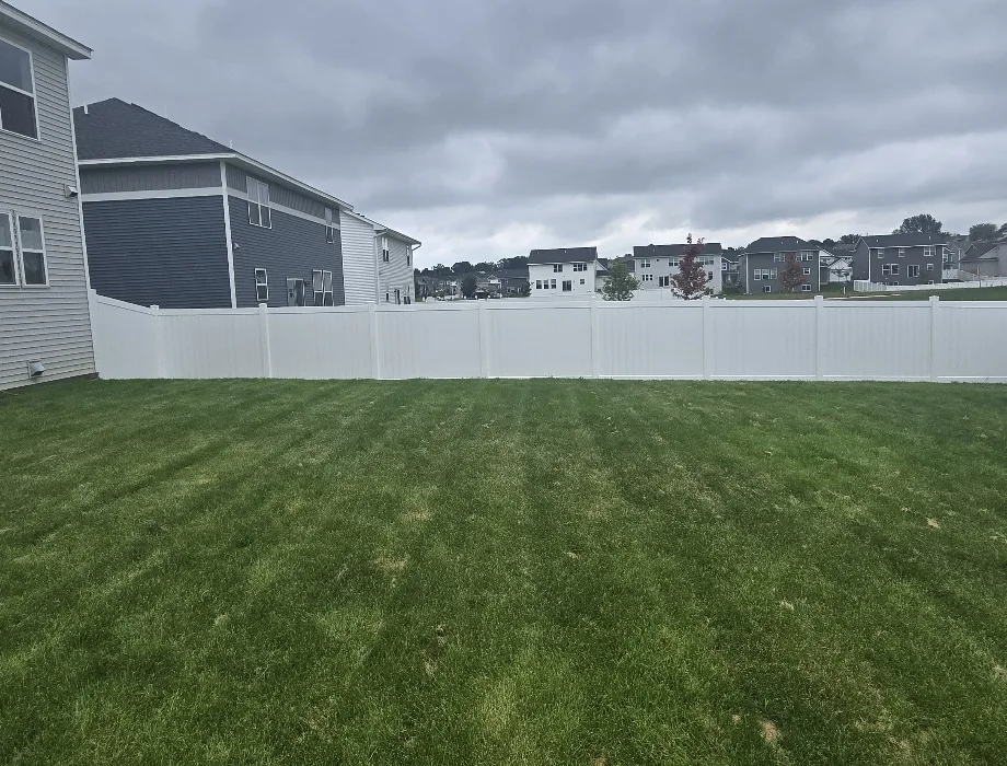 White Vinyl Fence