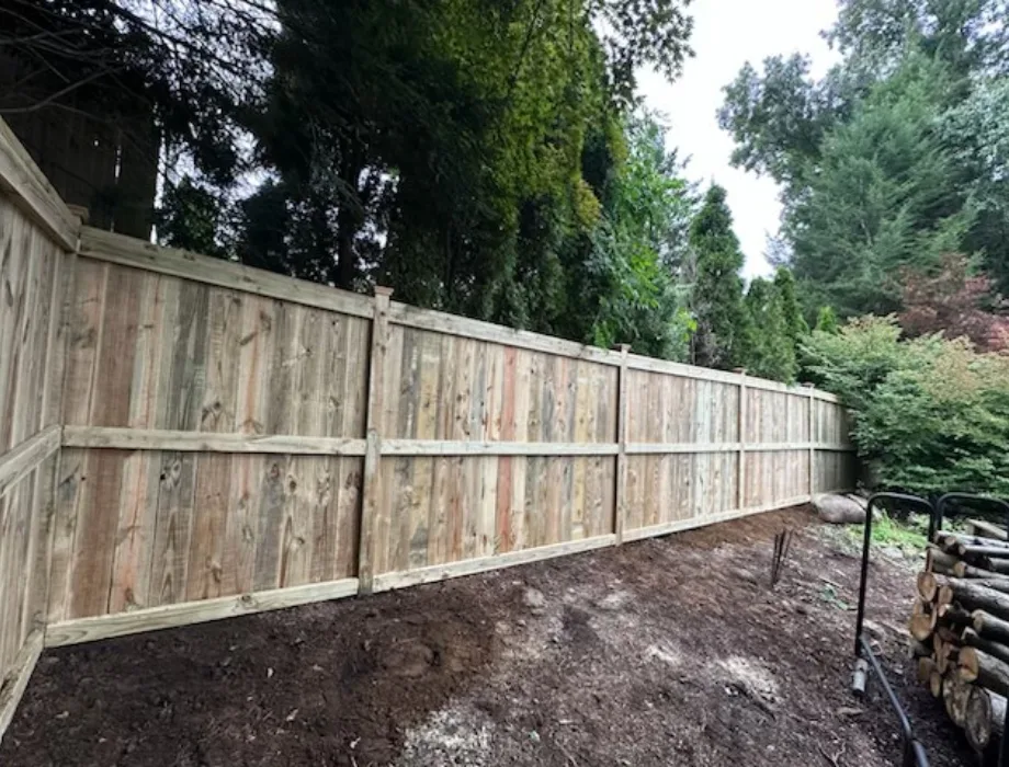 Natural Wood Fence
