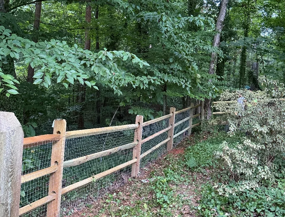 Wood Split Rail Fence