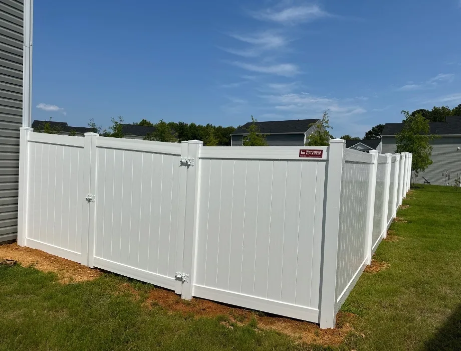White Vinyl Fence