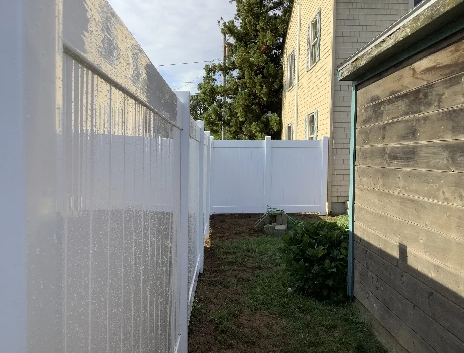 White Vinyl Fence