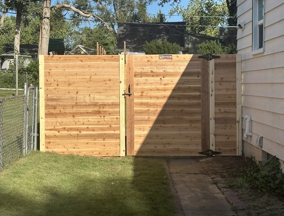 Natural Wood Fence