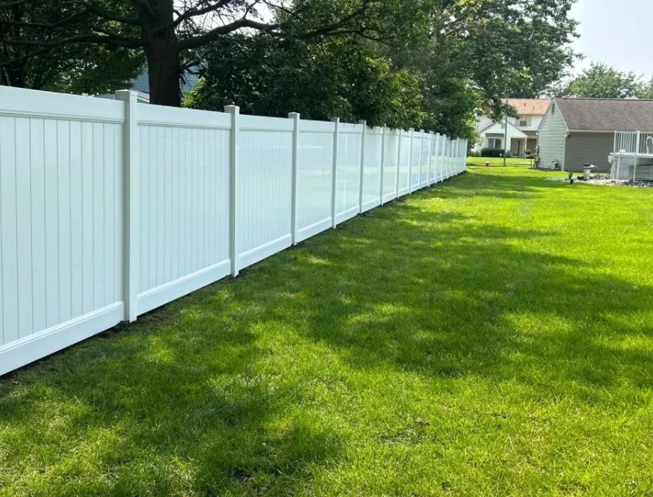 White Vinyl Privacy Fence
