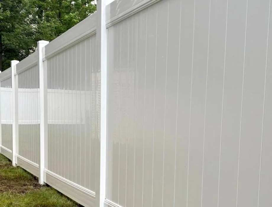 6'H Hamilton - White White Vinyl Privacy Fence