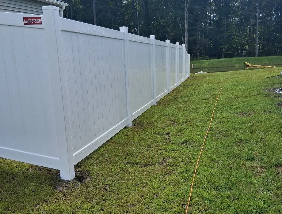White Vinyl Fence