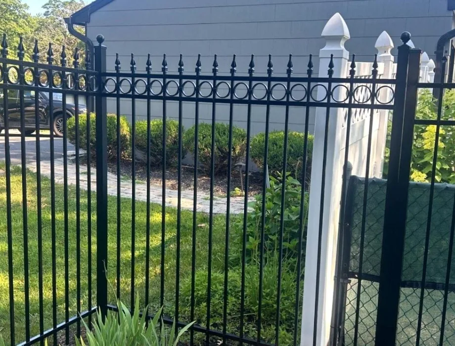 Ornamental Black Aluminum Fence
