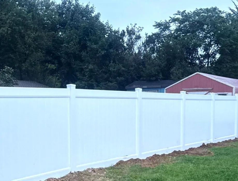 White Vinyl Privacy Fence