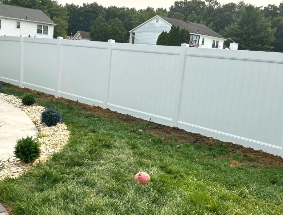 White Vinyl Privacy Fence
