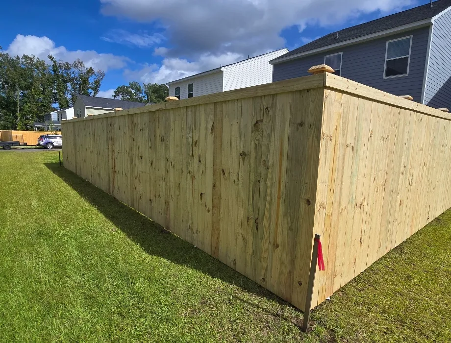 Natural Wood Fence
