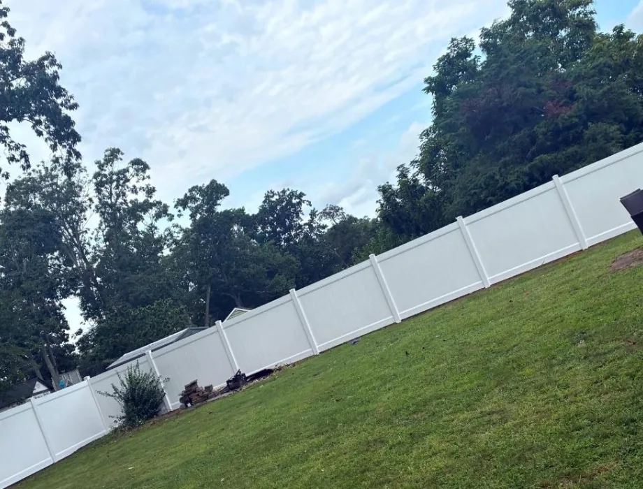 6'H Hamilton - White White Vinyl Privacy Fence