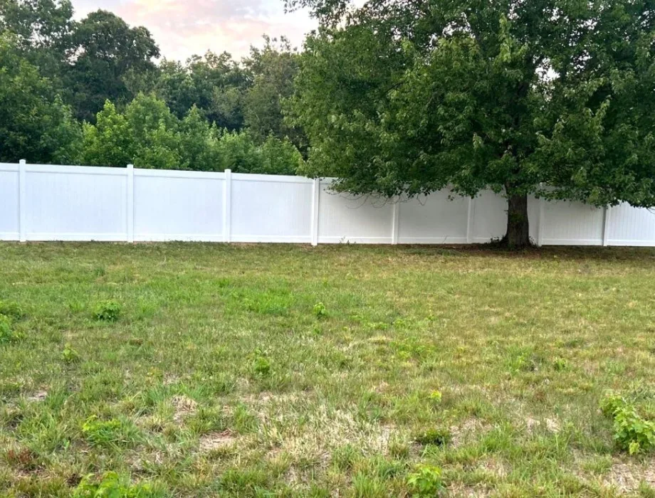 White Vinyl Privacy Fence