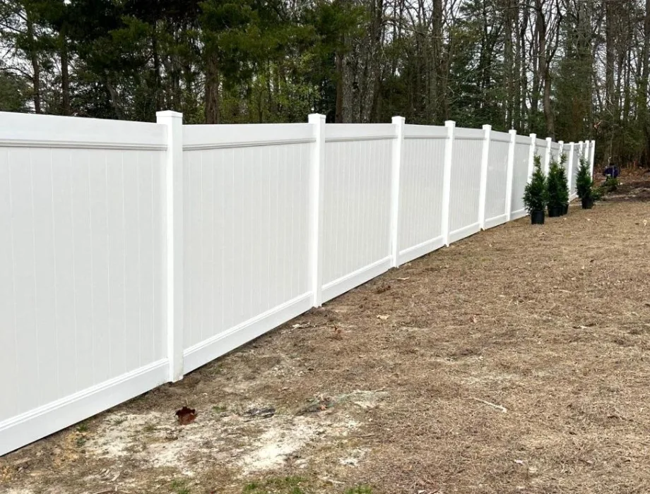 White Vinyl Privacy Fence